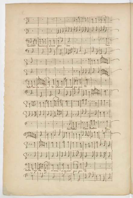 First page of Laudate Dominum omnes gentes
