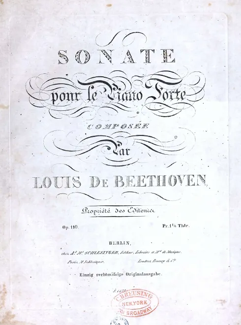 First page of Piano Sonata No.31