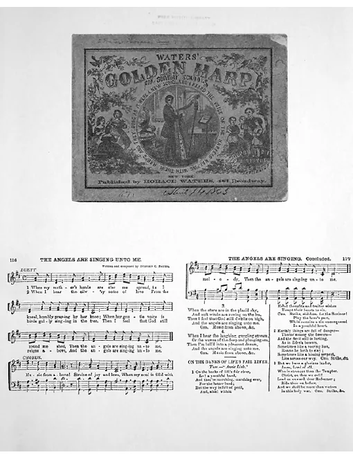 First page of The Angels Are Singing Unto Me