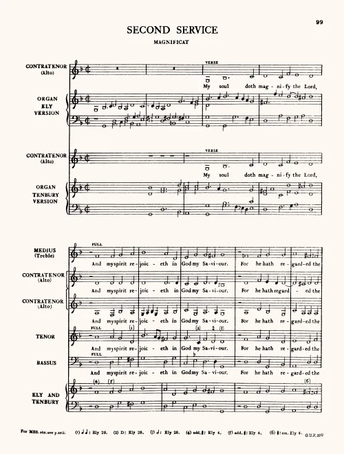 First page of Second Service