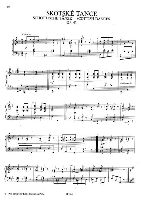 First page of Scottish Dances