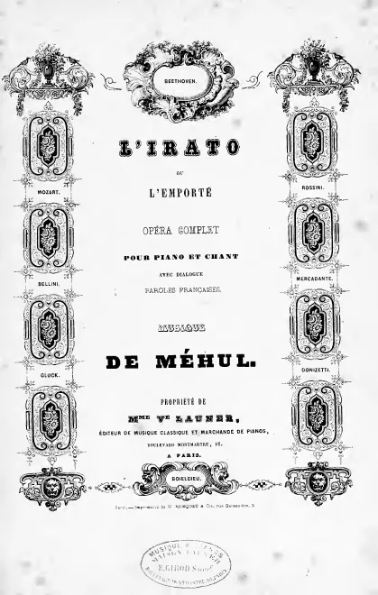 First page of L’irato