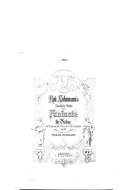 First page of Phantasie für Violine mit Orchester