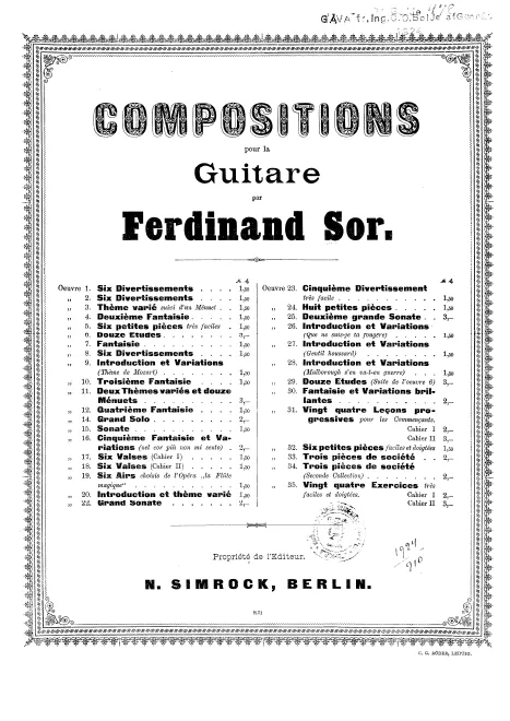 First page of 24 Leçons Progressives
