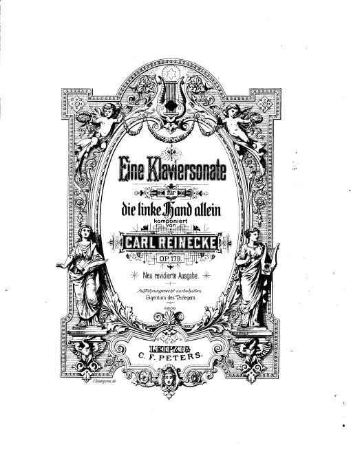 First page of Sonate für die linke Hand alleine