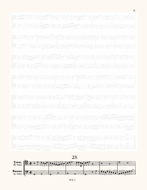 First page of Bicinium, LV 614
