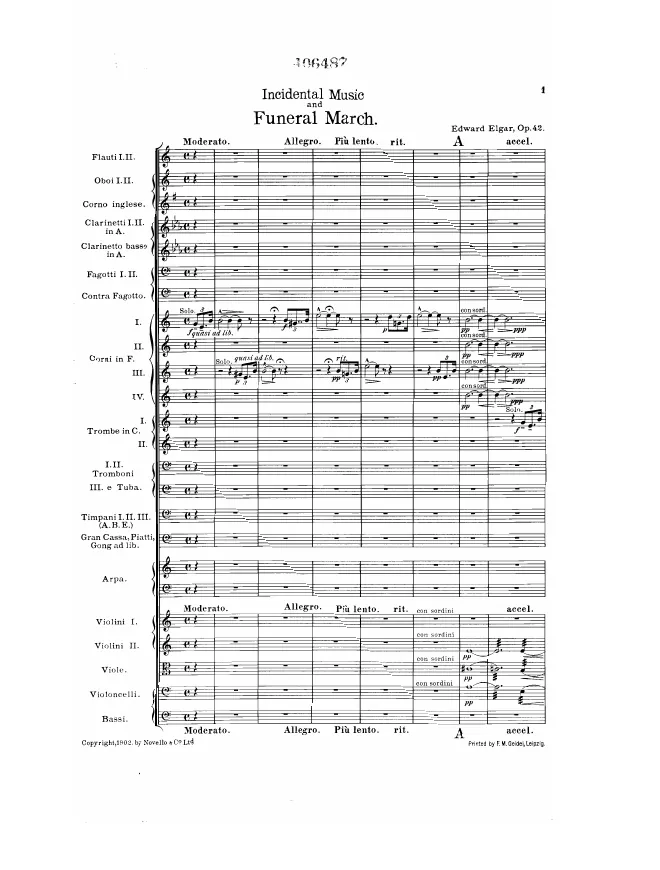 First page of Grania and Diarmid