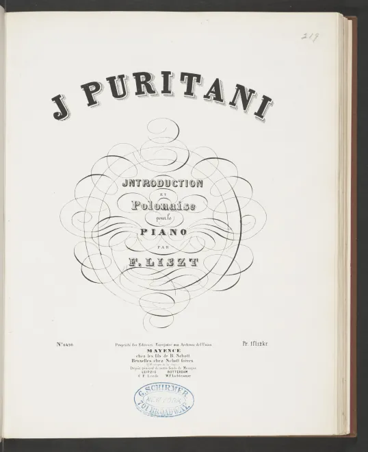 First page of Introduction et Polonaise de l'opéra I puritani