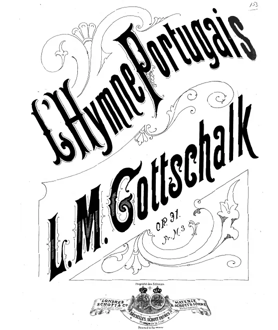 First page of Variations de concert sur l’hymne portugais