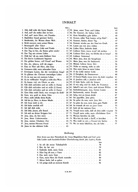 First page of Songs and Arias