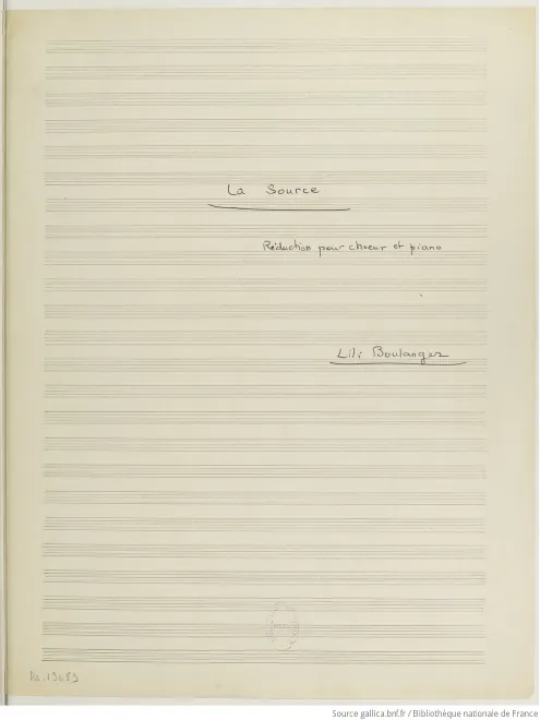 First page of La Source