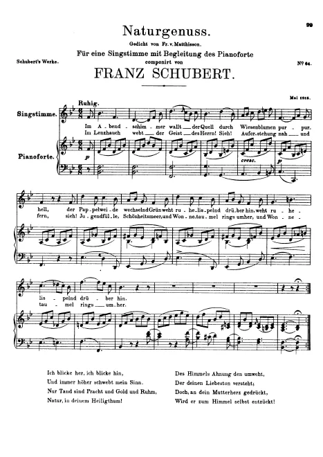 First page of Naturgenuss