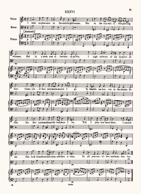 First page of I Take No Pleasure in the Sun's Bright Beams