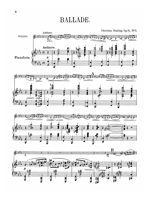 First page of 4 Stücke, Op.61