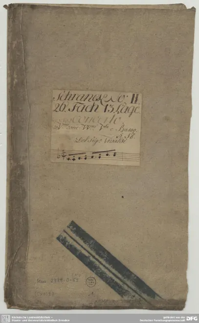 First page of Violin Concerto in C major