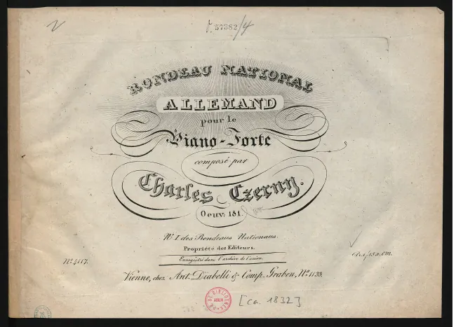 First page of Rondeau national allemand