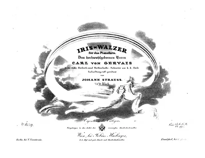 First page of Iris-Walzer