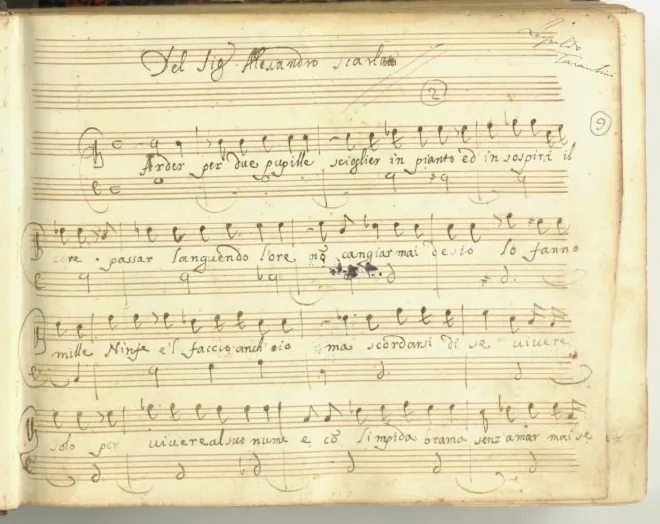 First page of Arder per due pupille ; Bella dama contenta