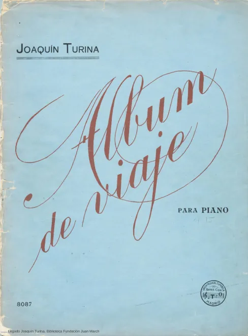 First page of Álbum de viaje