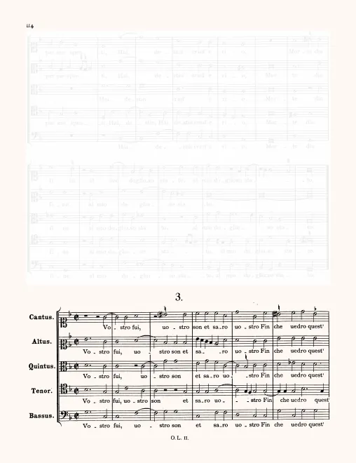 First page of Vostro fui, vostro sono