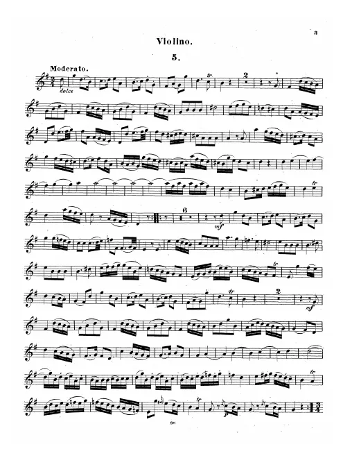 First page of Baryton Trio in G major