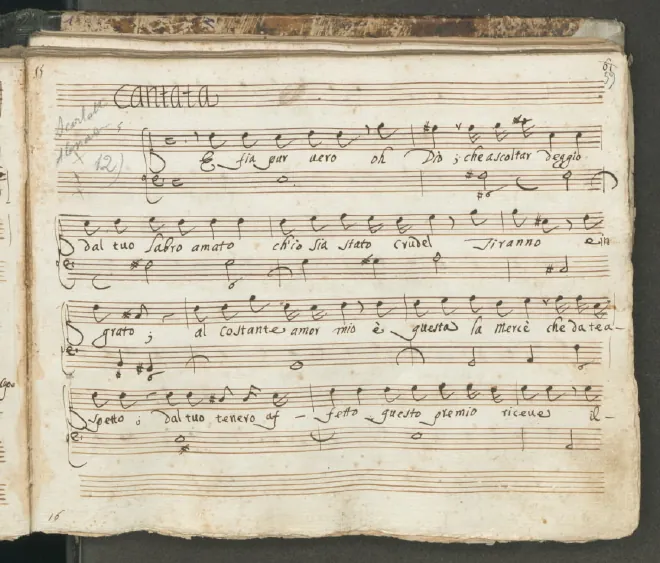 First page of E fia pur vero
