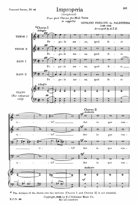 First page of Popule meus