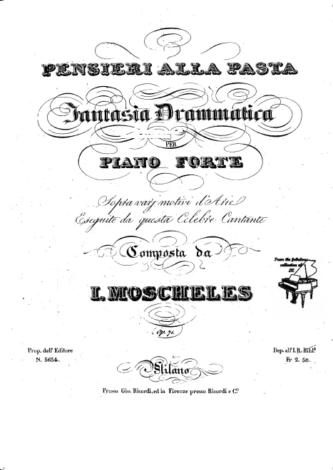 First page of Gems a la Pasta, Op.71a