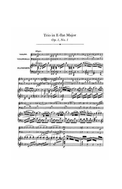 First page of Piano Trio No.1
