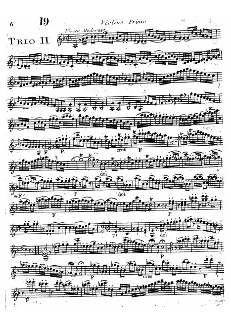 First page of Piano Trio in F major