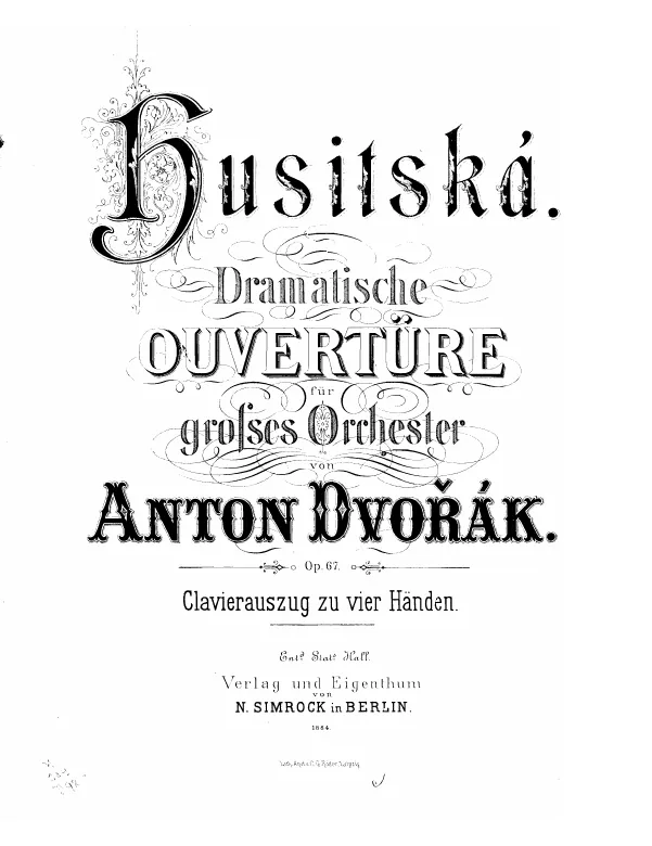 First page of Hussite Overture