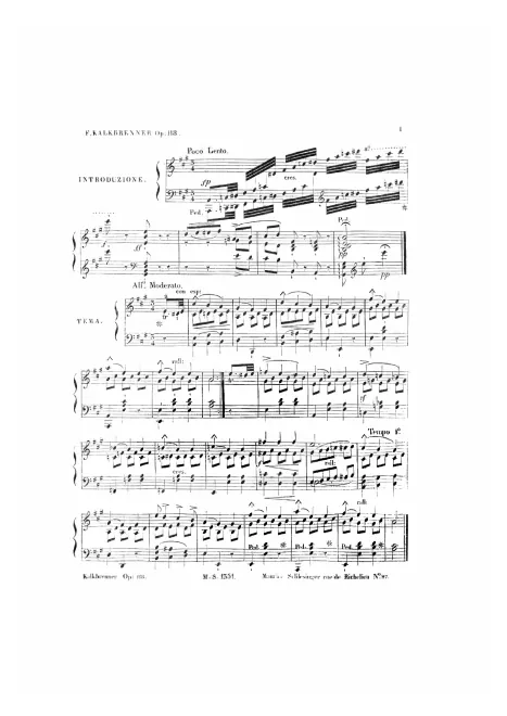 First page of Variations on Beethoven's Favorite Waltz