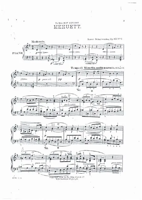 First page of 2 Piano Pieces