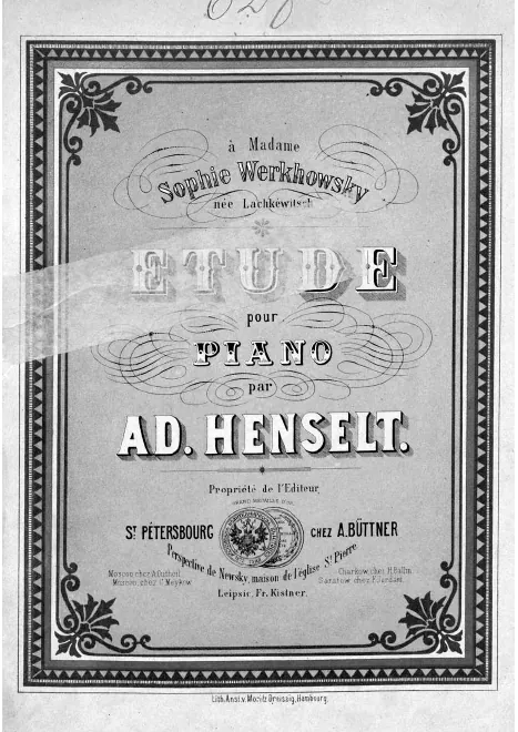 First page of Etude in A minor