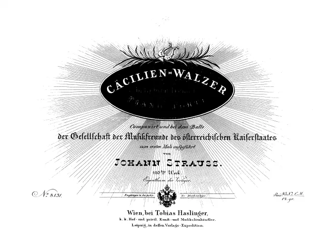 First page of Cäcilien-Walzer, Op.120