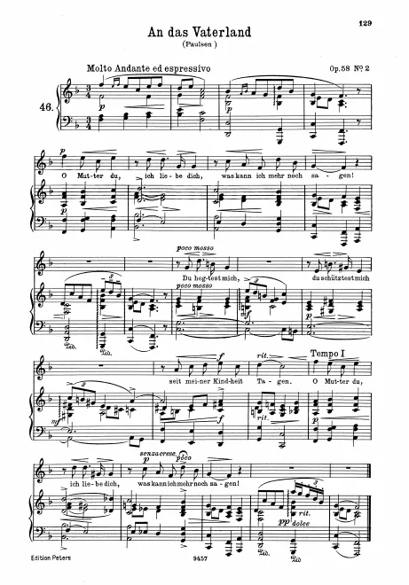 Complete Song (original / high key, )
