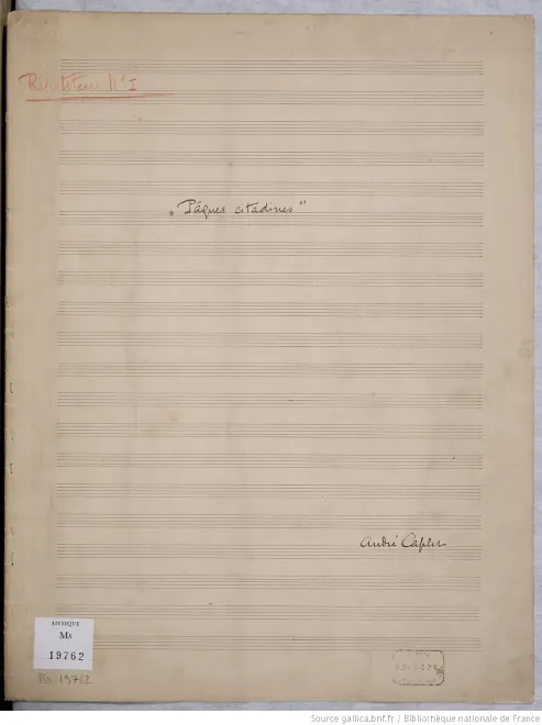 First page of Pâques citadines