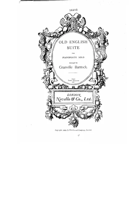 First page of Old English Suite