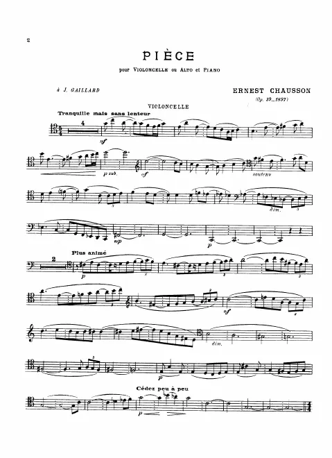 First page of Pièce