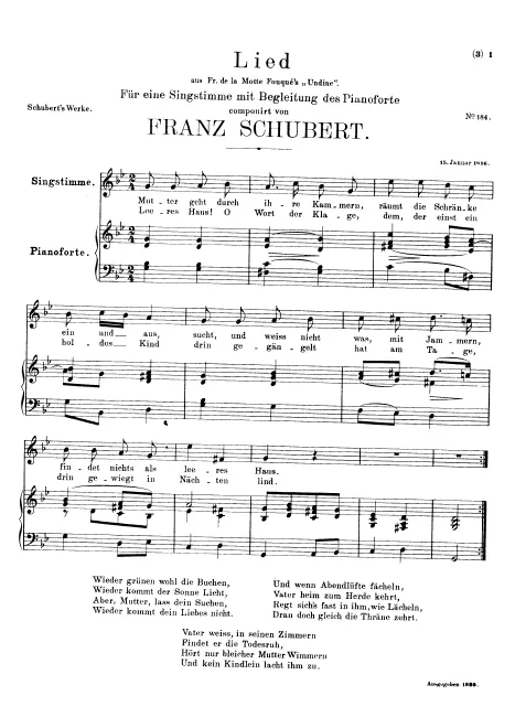 First page of Mutter geht durch ihre Kammern