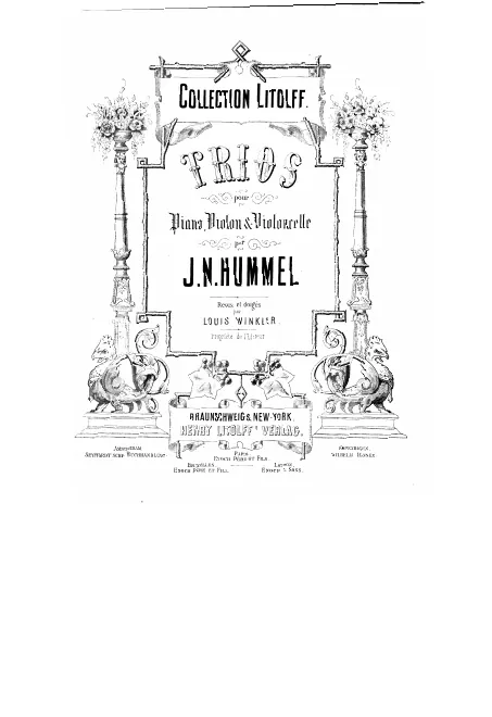 First page of Piano Trio