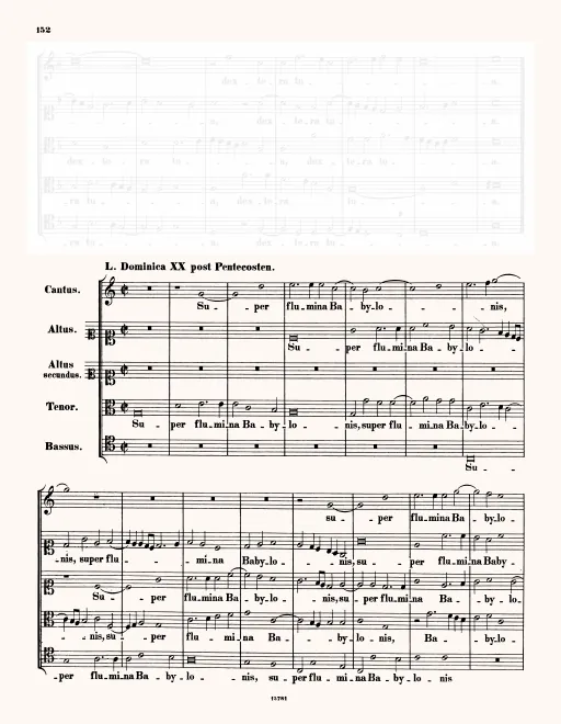 First page of Super flumina Babylonis