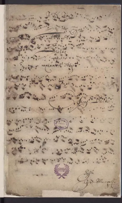 First page of Violin Sonata in D minor