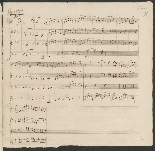 First page of String Quartet