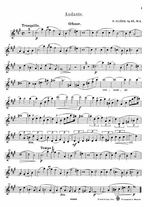 4. Andante - Oboe