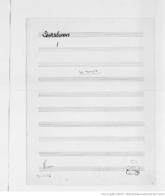 First page of Pendant la tempête