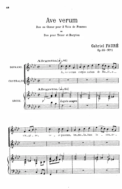 First page of 2 Motets