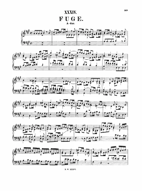 First page of Fugue