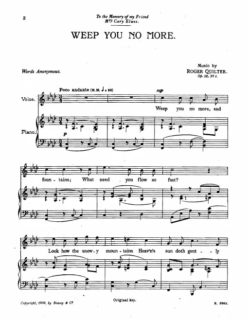 First page of 7 Elizabethan Lyrics