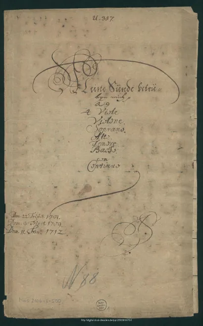 First page of Meine Sünden betrüben mich, P.364